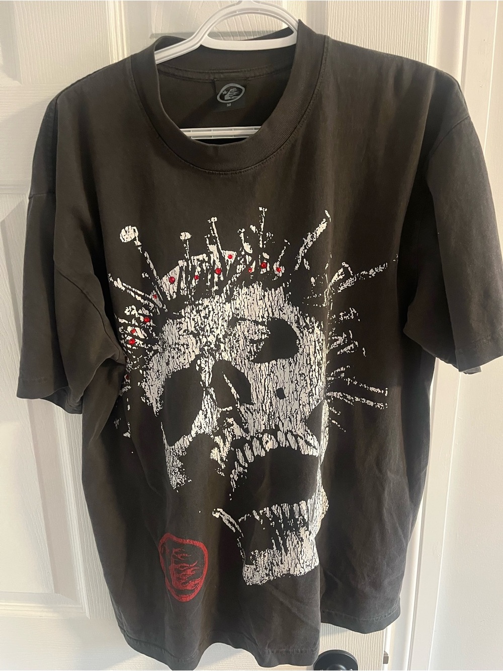 Hellstar Rhinestone Crowned Skull T-Shirt